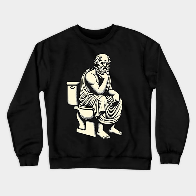 Philosophical Thoughts on the Throne Crewneck Sweatshirt by jarq